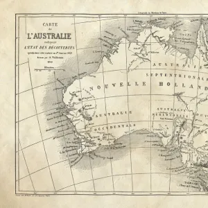 Map of Australia 1860