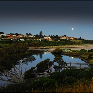 Maria creek moonrise, Victor Harbour, South Australia