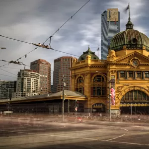Melbourne Central Railway Station long exposure