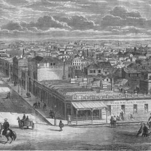 Melbourne City Print circa 1850 Melbourne City Print circa 1850