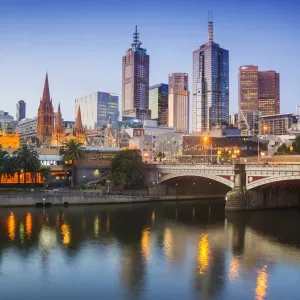 Melbourne at dusk
