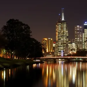 Melbourne Night Skyline Melbourne Night Skyline