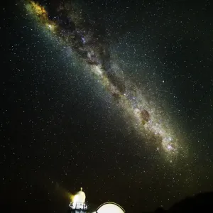 Milky Way Print over Lighthouse Tacking Point NSW