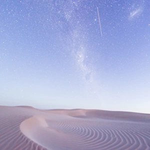 Milky Way over a sand dune. South Australia
