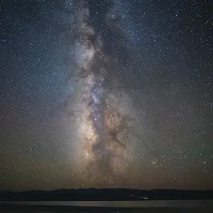 Milky way and streaked reflection Milky way and streaked reflection