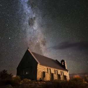 Milkyway over church of the good shepherd