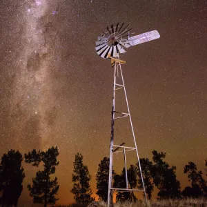 milkyway and a windmill