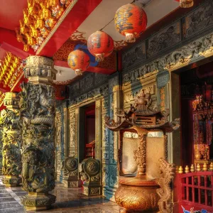 The Mingsheng Temple in Jiufen, Ruifang District, Taiwan