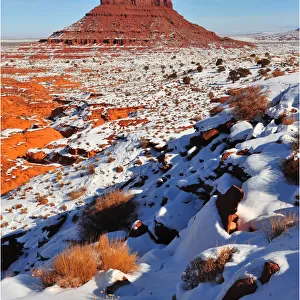 Monument valley in Winter, Arizona, south western United States of America