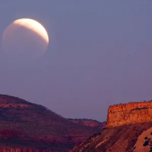 Moon Eclipse Cockburn Ranges East Kimberley WA Moon Eclipse Cockburn Ranges East Kimberley WA