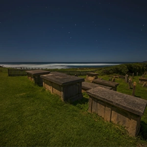 Moonlight, kingston cemetary, Norfolk Island