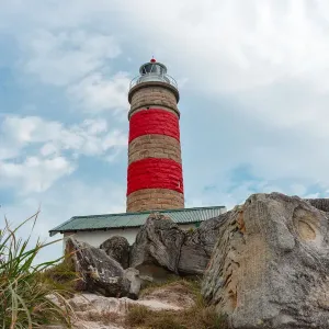 La Isla de Moreton - la Faro de Cape Moreton se encuentra en el extremo norte de la Isla de Moreton.