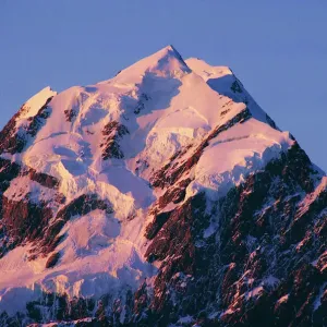 Mount Cook at sunset, Southern Alps, South Island, New Zealand