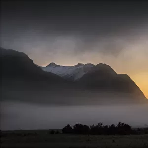 Mountain dawn, Fjordland, South Island, New Zealand
