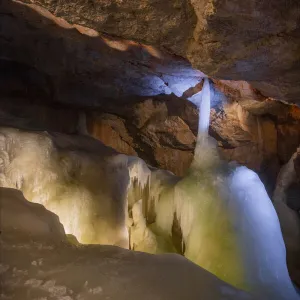 Mountain limestone caves, Hallstatt, Austria