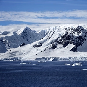 Mountain Range Along Danco Coast, West Coast Of The Antarctic Peninsula