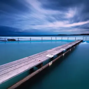 Narrabeen Tidal Pool by night, Sydney, Australia