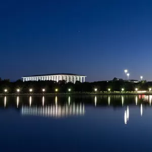 National Library and Lake Burley Griffin, Canberra