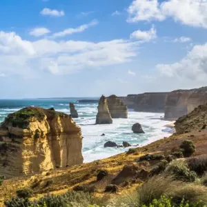 The Twelve Apostles Print - A limestone stack formation
