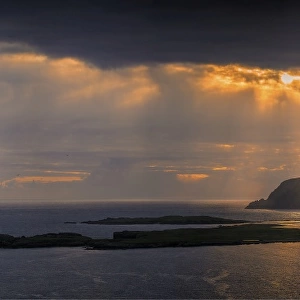 Ness of Burgi dusk, shetland Islands, Scotland