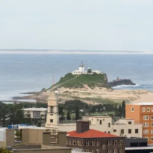 Newcastle CBD and Nobbys Lighthouse Print Newcastle CBD and Nobbys Lighthouse Print