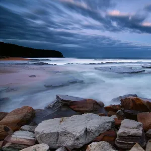 Night falls on Turimetta Beach