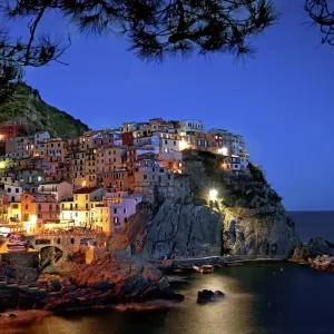 Night lights of Cinque Terre Night lights of Cinque Terre