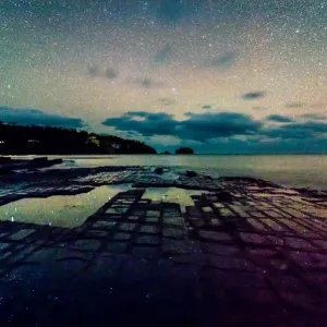 Night at Tessellated Pavement, Tasman Peninsula, Tasmania Night at Tessellated Pavement, Tasman Peninsula, Tasmania
