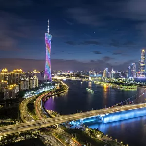 Night view of Guangzhou