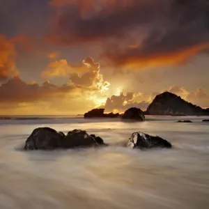 Nobbys beach at sunrise