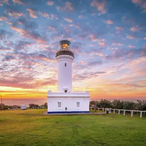Norah Head Lighthouse Print at Sunrise