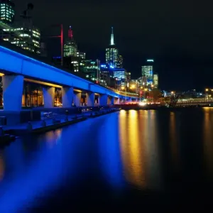 North bank of Yarra, Melbourne, Australia North bank of Yarra, Melbourne, Australia