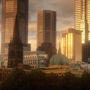 Office Towers Skyline, Melbourne, Australia