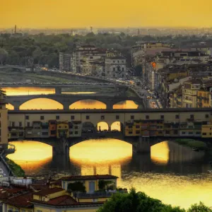 Old Bridge, Florence at dusk Old Bridge, Florence at dusk