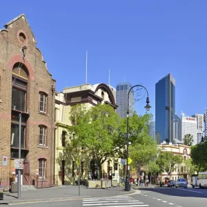 Old buildings with Sydney Central Business District in backround Old buildings with Sydney Central Business District in backround