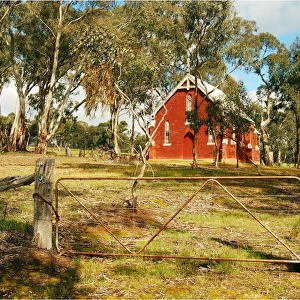 Old country church near Dalyesford, Victoria, Australia
