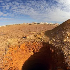 Opal mining area in Coober Pedy in the South Australian Outback