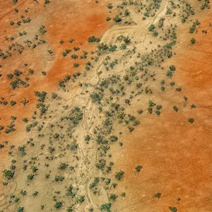 Outback Australia in drought from the Air