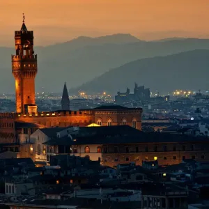 Palazzo Vecchio at dusk Palazzo Vecchio at dusk