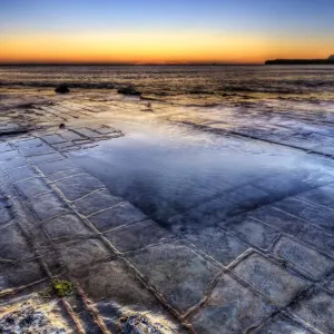 The Pan Formation of Tessellated Pavement, Lufra, Eaglehawk Neck, Tasmania, Australia The Pan Formation of Tessellated Pavement, Lufra, Eaglehawk Neck, Tasmania, Australia