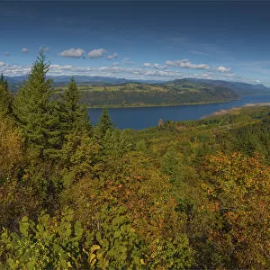 Panorama of the Columbia river Gorge, Oregon, United States