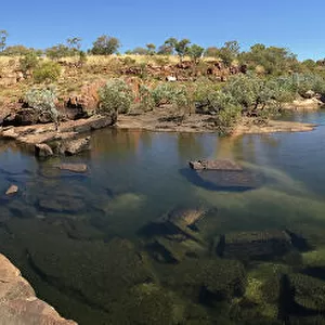 Panoramic landscape view of Manning Gorge Western Australia
