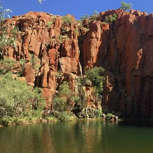 Panoramic landscape view of Python Pool Western Australia Panoramic landscape view of Python Pool Western Australia