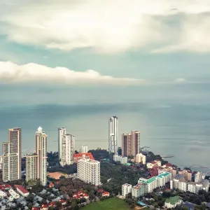 Pattaya city and ocean Pattaya city and ocean