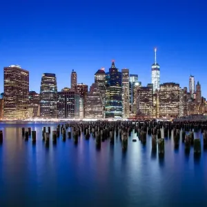 Perfect Manhattan skyline at dusk Perfect Manhattan skyline at dusk