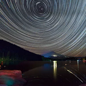 Perseid Meteor Shower Star Trails