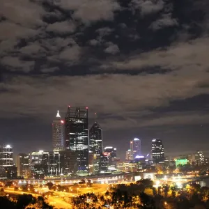 Perth City at night from Kings Park Perth City at night from Kings Park