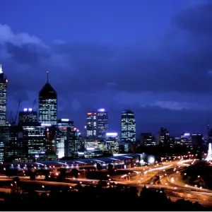 Perth Skyline at night Perth Skyline at night