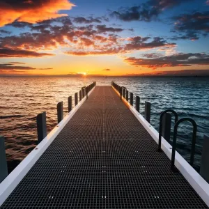 Brighton Beach Pier Print at Sunset