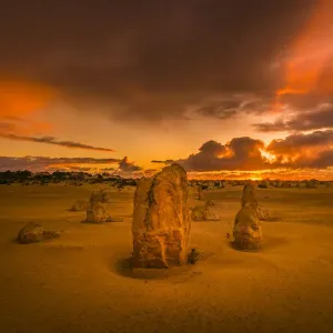 The Pinnacles Desert Of Nambung National Park, Western Australia, Australia